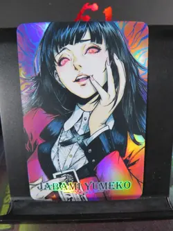 Yumeko Jabami Kakegurui Compulsive Gambler Art Card Rare Holo Collectible Anime - Image 1