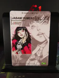 Yumeko Jabami Kakegurui Compulsive Gambler Art Card Rare Holo Collectible Anime - Image 3