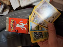 Pokemon Base Set 2 Mewtwo Art Open Pack w Original Cards! Perfectly Opened! Mint - Image 4