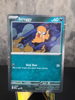 Scraggy SVP 186 - Pokemon Scarlet & Violet Black Star Promo - Journey Together - Image 1