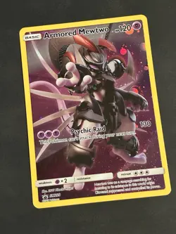 Armored Mewtwo SM228 Promo Full Art Pokemon TCG LP/MP (CHEAPEST LISTING) - Image 1