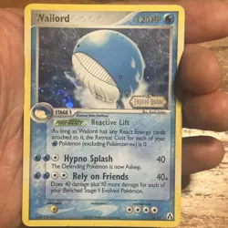 Pokemon - Wailord 14/92 Rare Reverse Holo Ex Legend Maker HP Crease - Image 1