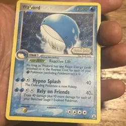 Pokemon - Wailord 14/92 Rare Reverse Holo Ex Legend Maker HP Crease - Image 2