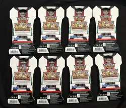Pokemon Scarlet & Violet 3 Obsidian Flames Sleeved Booster 8 Packs Factory Seal - Image 2