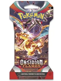 Pokemon Scarlet & Violet 3 Obsidian Flames Sleeved Booster 8 Packs Factory Seal - Image 4