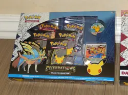POKEMON TCG Celebrations Pin Collection Box Zacian & Dark Sylveon V 25th Ann NEW - Image 2
