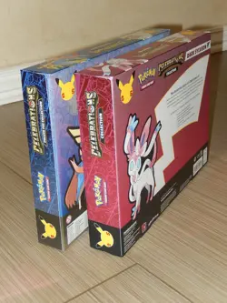 POKEMON TCG Celebrations Pin Collection Box Zacian & Dark Sylveon V 25th Ann NEW - Image 5