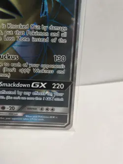 *MINT FULL ART ULTRA RARE* Pokemon Tyranitar GX 203/214 Lost Thunder PSA READY - Image 5