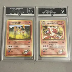 Blaine's Charmander + Charmeleon No 004 005 Japanese Gym Challenge 2 Pokemon - Image 1
