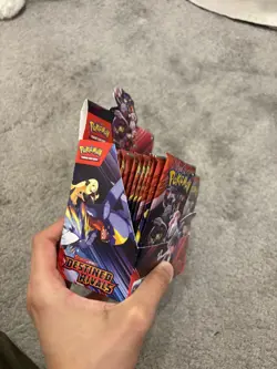 Pokemon TCG Destined Rivals Booster Box (36 Packs sealed) Unsealed Box - Image 3