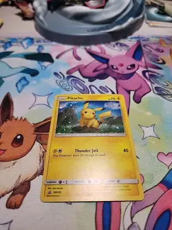 Pikachu - SM183 Black Star PROMO Holo RARE 2019 Pokemon Card TCG MP - Image 2
