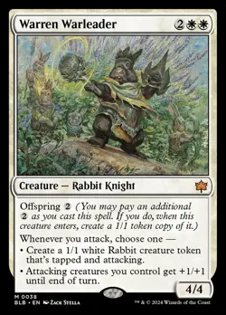 Warren Warleader Bloomburrow Regular MTG Magic Near Mint - Image 1