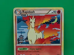 Pokemon Heart Gold Soul Silver Triumphant Holo Rare Rapidash 8/102 LP-NM - Image 5
