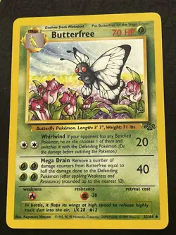 Butterfree 33/64 - Pokemon Jungle Unlimited - NM - Image 1