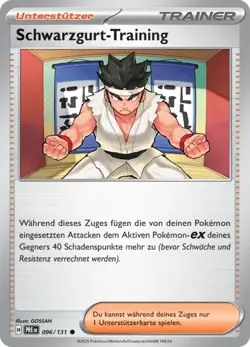 Pokemon TCG Karte Schwarzgurt-Training 096/131 Prismatische Entwicklungen - Image 1