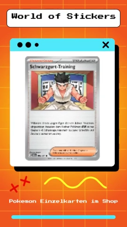 Pokemon TCG Karte Schwarzgurt-Training 096/131 Prismatische Entwicklungen - Image 2