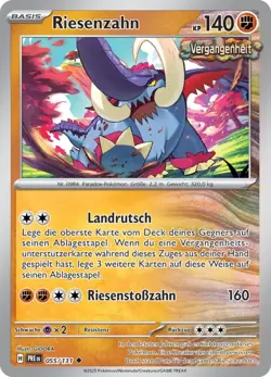 Pokemon TCG Karte Riesenzahn 055/131 Prismatische Entwicklungen - Image 1