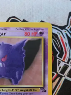 Pokemon TCG Gengar Fossil Non-HoloRare 20/62 1999 WOTC - Image 4