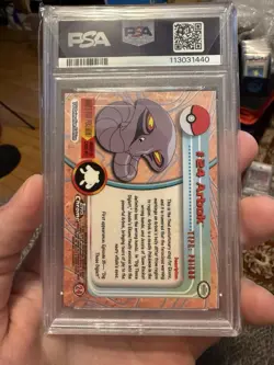 PSA 10 2000 Pokemon Game Topps Chrome Arbok TV Rare Base Series 1 GEM MINT 24 - Image 2