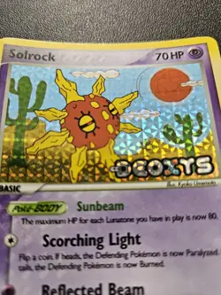 Pokemon EX Deoxys Solrock Stamped Reverse Holo 47/107 NEAR MINT - Image 2