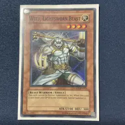 Yugioh Wulf, Lightsworn Beast LODT-EN023 Super Rare LP - Image 1