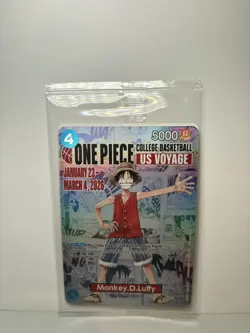 1 One Piece Monkey D. Luffy US College Basketball Promo Card - Image 1