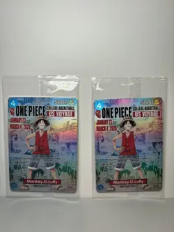 1 One Piece Monkey D. Luffy US College Basketball Promo Card - Image 3