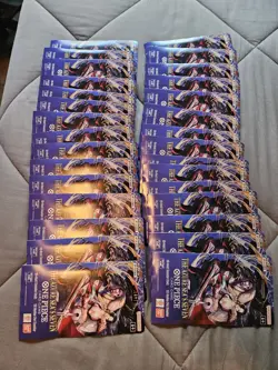 One Piece TCG: The Azure Sea's Seven Sleeved Booster OP-14 English - Lot of 10 - Image 1