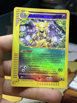 Alakazam 1/165 Expedition 2002 Reverse Holo E-Series Vintage Pokemon Card TCG - Image 3