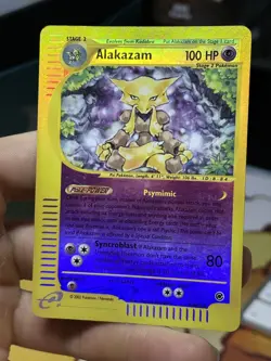 Alakazam 1/165 Expedition 2002 Reverse Holo E-Series Vintage Pokemon Card TCG - Image 5