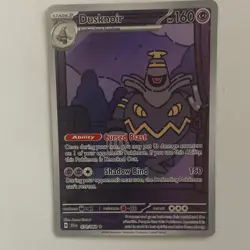 Pokemon Dusknoir Ability Stage 2 Holo Card 070/064 2024 - Image 1