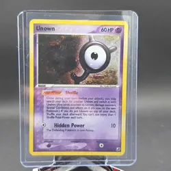 Pokemon Card - Unown (Y) Unseen Forces Y/28 Holo Rare LP - Image 1