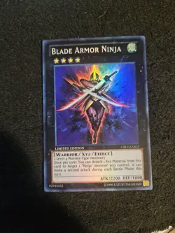 Yugioh TCG Card - 1x Blade Armor Ninja - CBLZ-ENSE2 - NM - Super Rare - Limited - Image 1