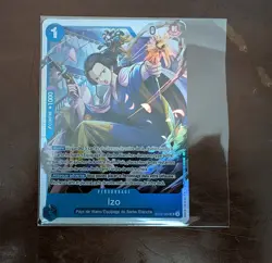ONE PIECE CARD GAME HOLO CARTE FRANCAISE Izo ST22-002 SR FR MINT - Image 1