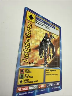 LadyDevimon Bo-22 1st Edition Digimon Card Game 1999 Bandai - Image 3