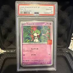 Pokemon TCG Ralts - McDonald's M-P 021 Promo Cards Regular (Japanese) PSA 10 - Image 1