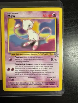 Mew Promo #8 Vintage Pokemon Card WOTC Black Star 2000 Sugimori - Image 1