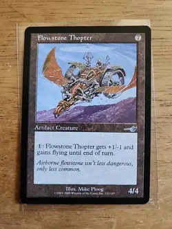 Flowstone Thopter - Nemesis - MTG Magic - Uncommon - Artifact Creature - Image 1