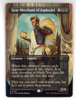 SLC Gray Merchant of Asphodel #7 Borderless Encyclopedia Countdown Secret Lair - Image 1