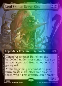 MTG Lord Skitter, Sewer King (339/515) Wilds of Eldraine LP FOIL - Image 1