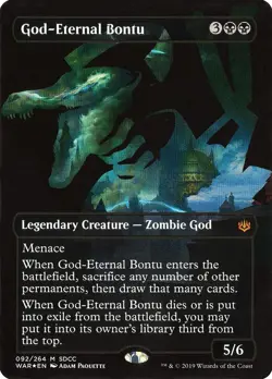 MTG Magic the Gathering God-Eternal Bontu (92/5) San Diego Comic-Con 2019 LP - Image 1