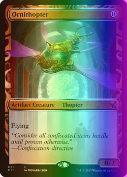 MTG Magic the Gathering Ornithopter (42/54) Kaladesh Inventions LP FOIL - Image 1