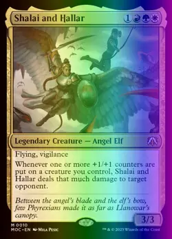 MTG Shalai and Hallar (10/542) March of the Machine Commander LP FOIL - Image 1