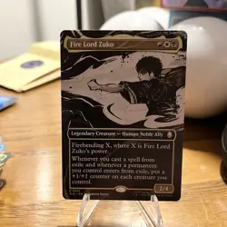 Fire Lord Zuko (Borderless) Avatar: The Last Airbender Regular Rare 0315 - Image 1