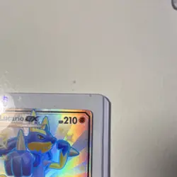 Pokemon Lucario GX Shiny Holo Rare Full Art SV64/SV94 Hidden Fates 210HP English - Image 3