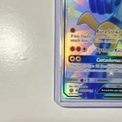 Pokemon Lucario GX Shiny Holo Rare Full Art SV64/SV94 Hidden Fates 210HP English - Image 5
