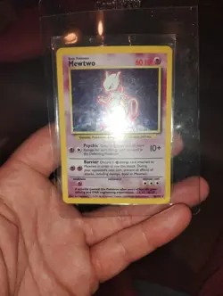 Pokemon TCG Mewtwo Base Set 10/102 Holo 1999-2000 Wizards Base Set Copyright... - Image 1