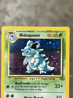Pokemon TCG Nidoqueen 7/64 Jungle Unlimited Holo Rare 1999 WOTC Vintage MP - Image 5