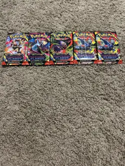(Lot of 5) Pokemon TCG Booster Pack | Phantasmal Flames | Sealed | English - Image 1