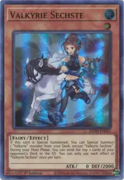 Valkyrie Sechste - MP20-EN043 - Ultra Rare - 1st Edition x1 - Lightly Played - Image 1
